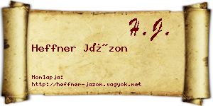 Heffner Jázon névjegykártya